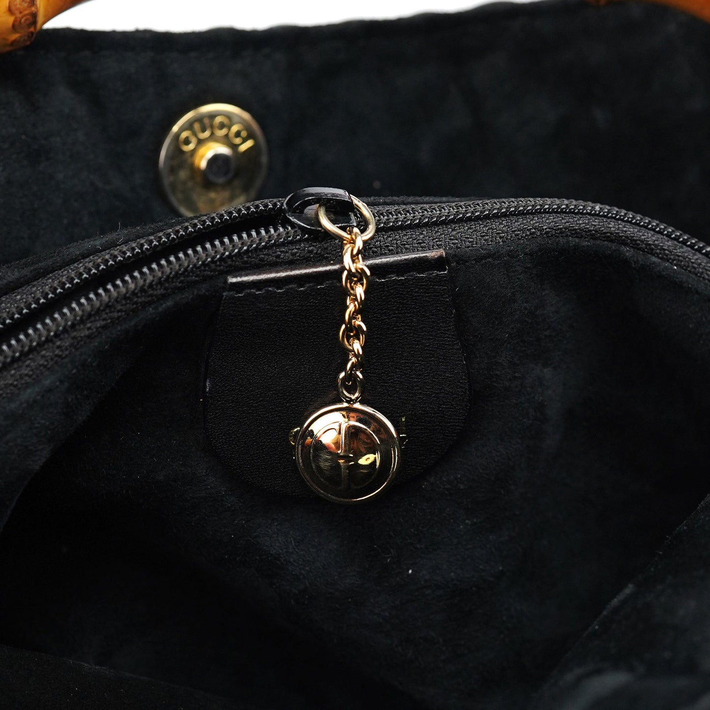 1996 Brown Woven Bamboo Shoulder Bag