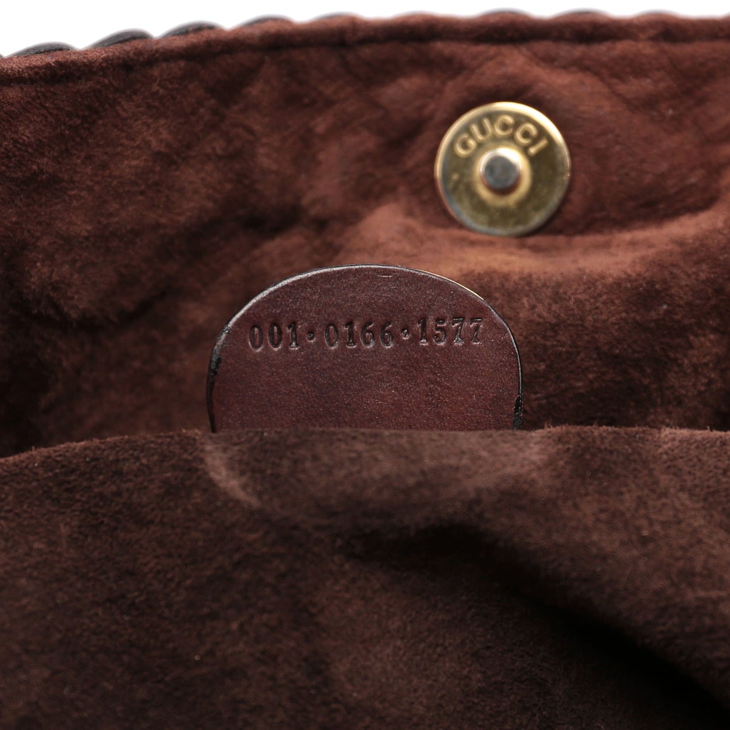 1996 Large Brown Woven Bamboo 2-Way Bag