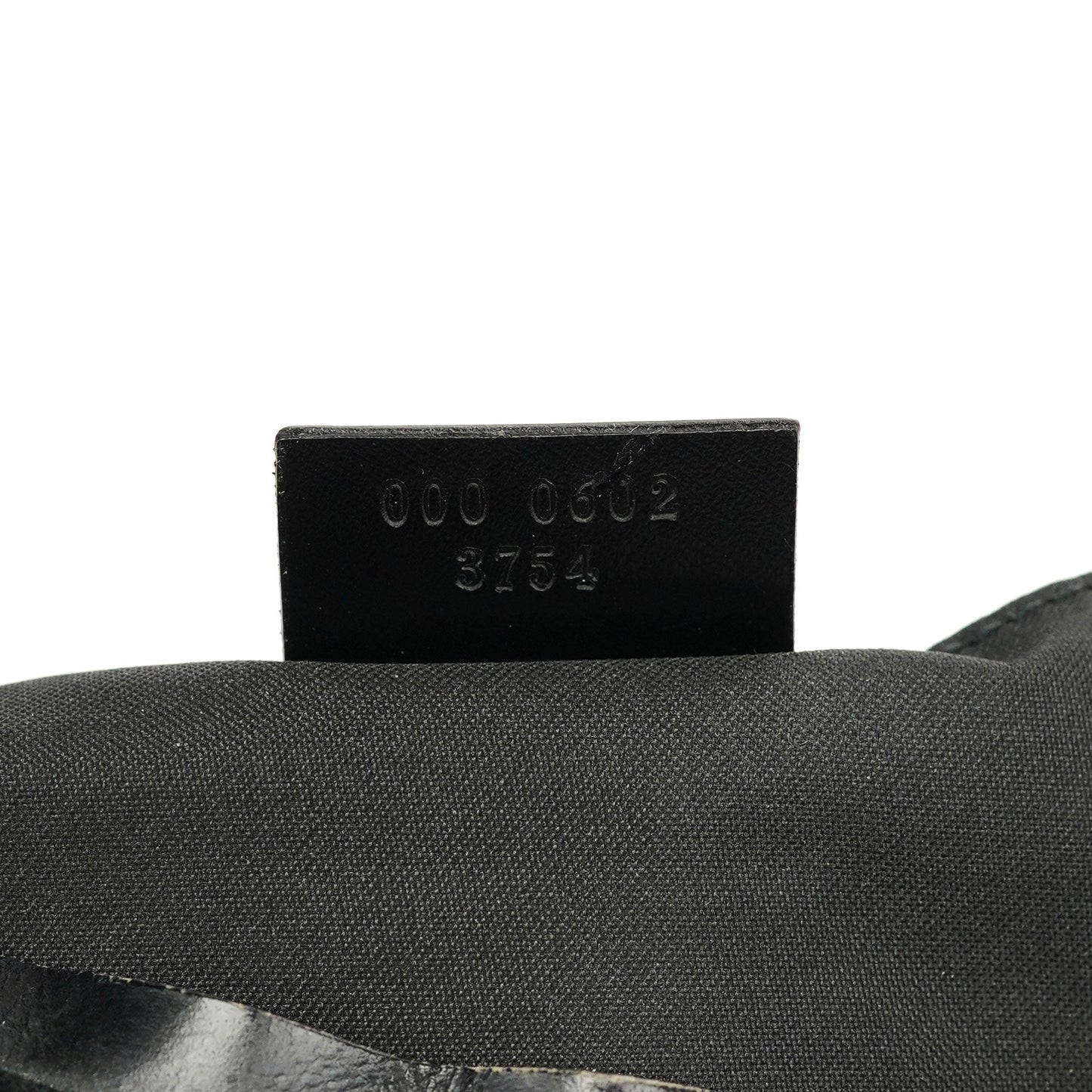 1997 Black GG Suede Shoulder Bag