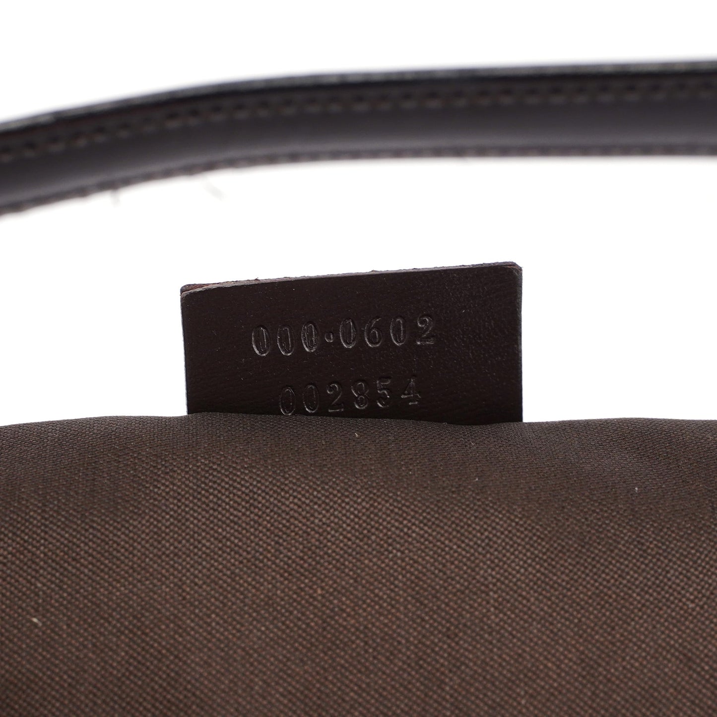 1997 Brown Suede GG Shoulder Bag