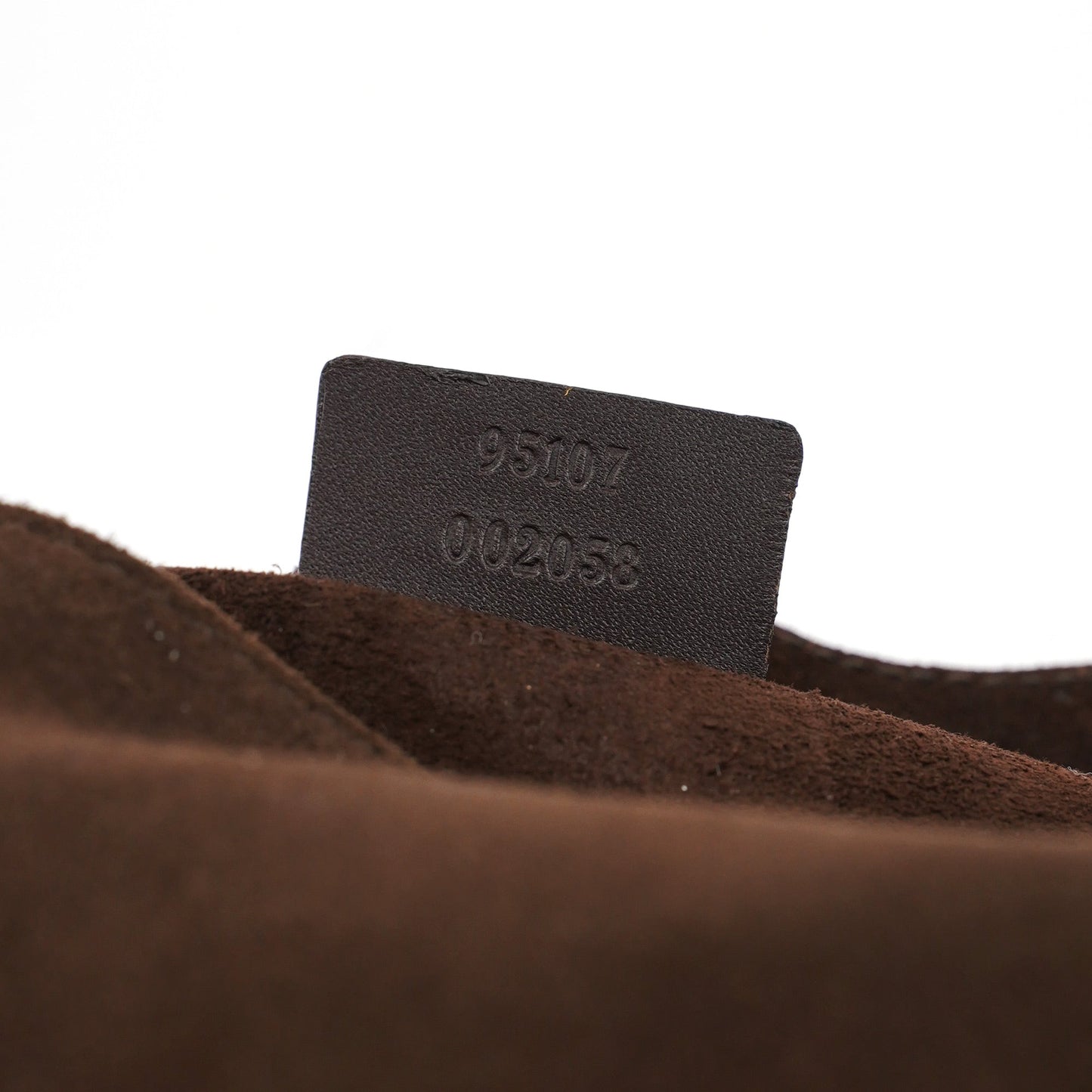 2001 Suede Heart Shoulder Bag