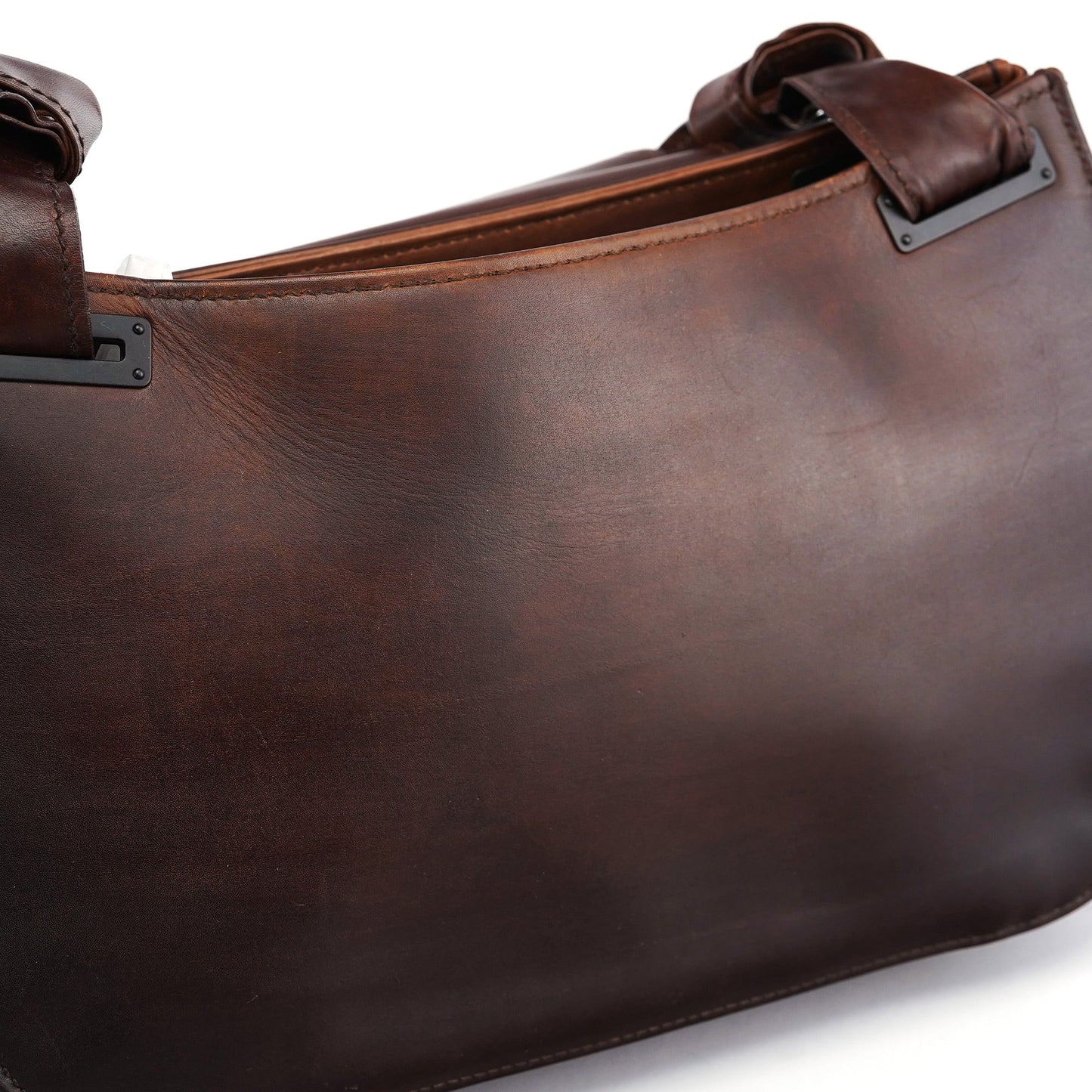 2002 Brown Calfskin Flap Shoulder Bag