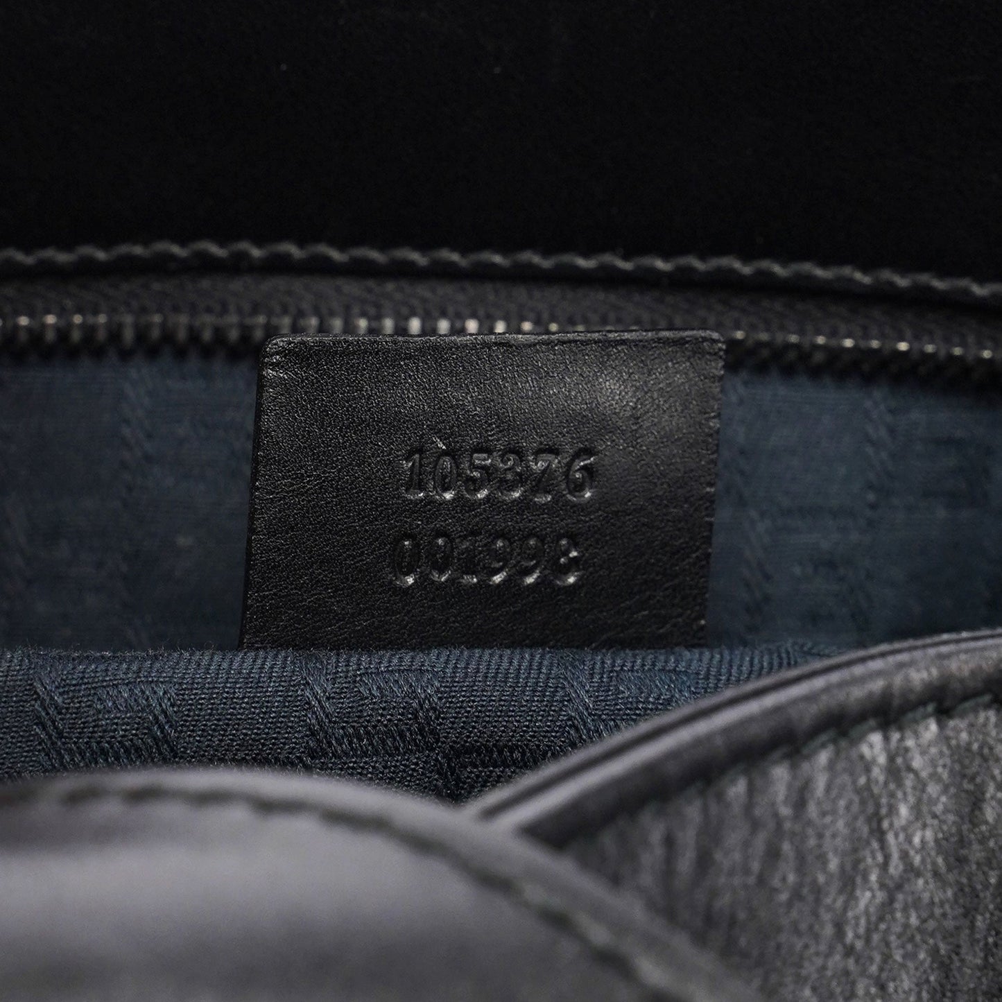 2003 Black Leather Large Shoulder Bag