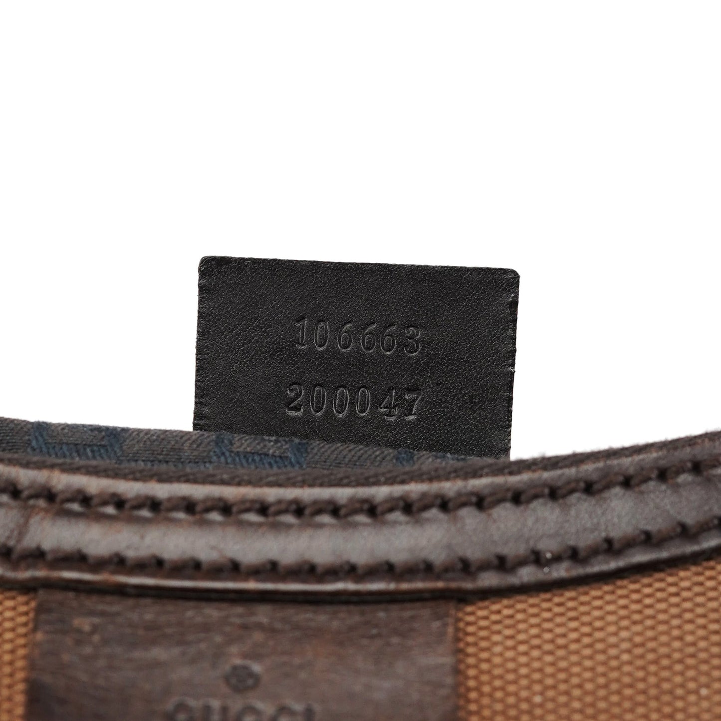 2003 Brown Canvas Hobo Shoulder Bag