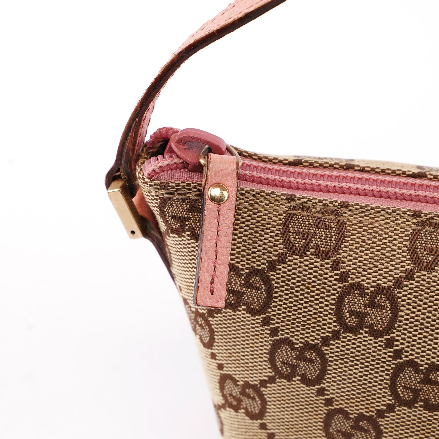 Gucci 07198 Beige Pink GG Boat