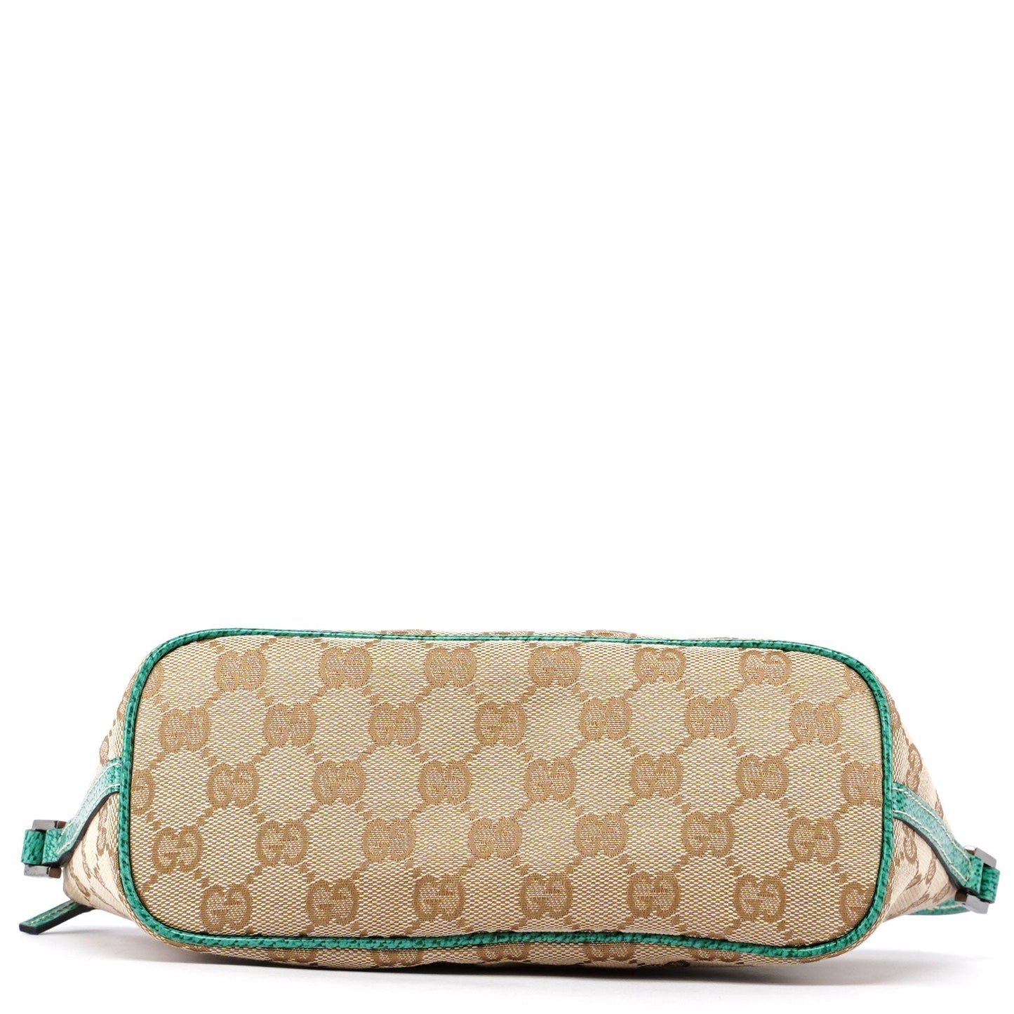 5396. Gucci Beige Turquoise Boat Pochette