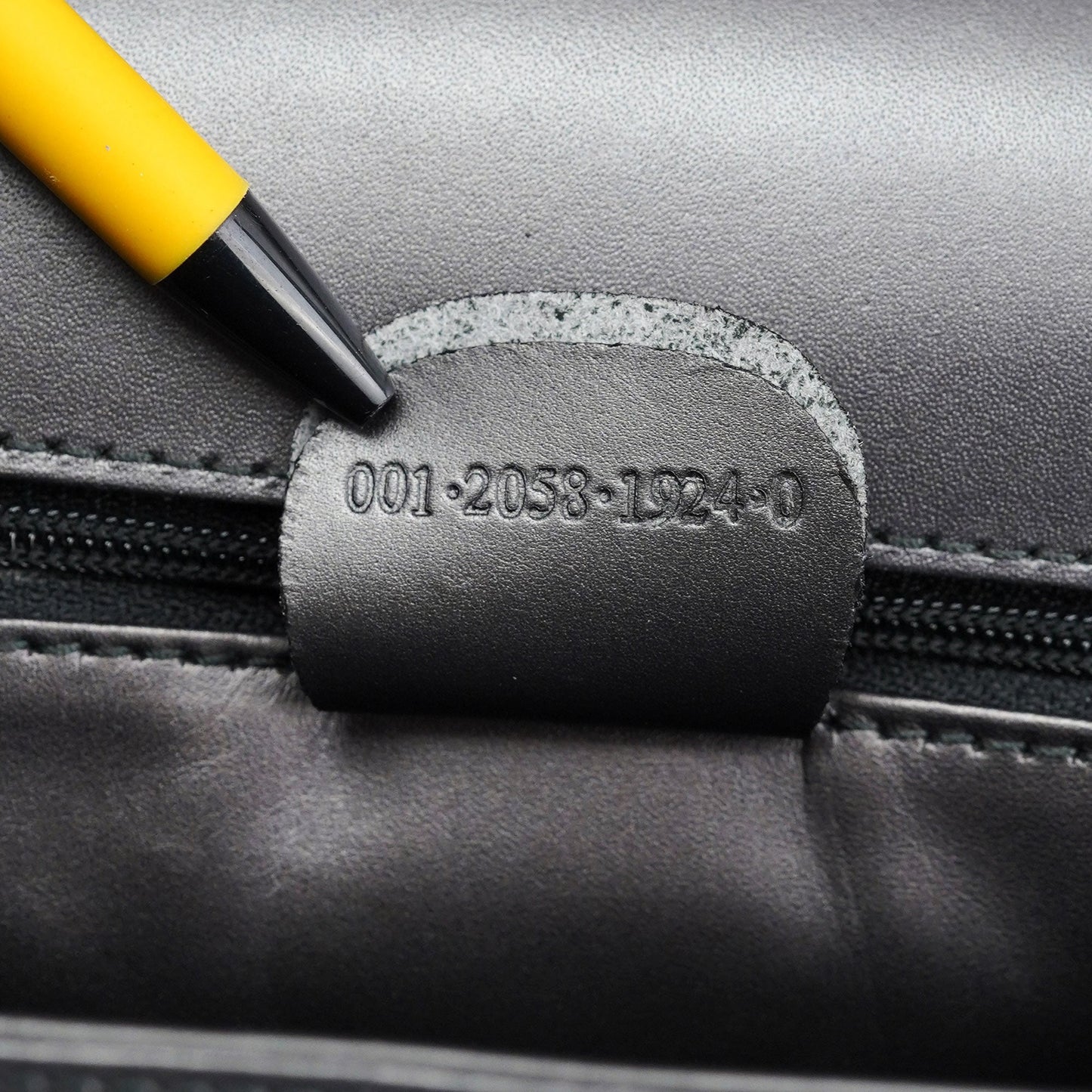 Anthracite Calfskin Flap Shoulder Bag