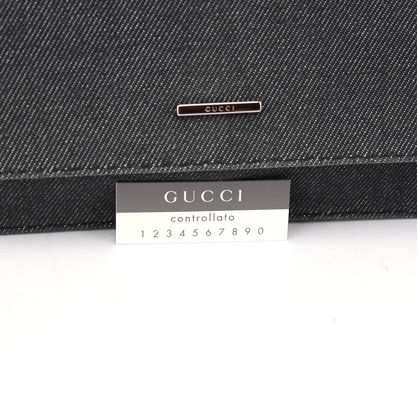 Anthracite Denim Flap Shoulder Bag