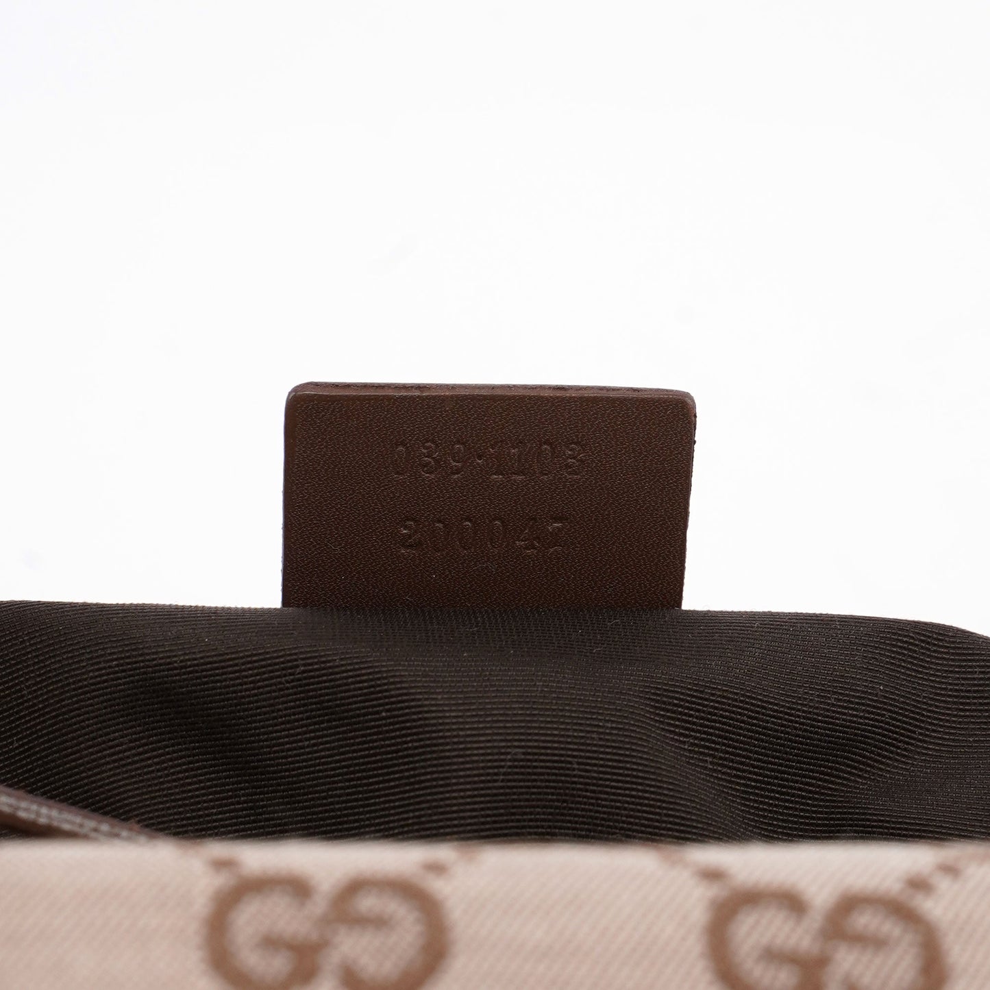 Beige Brown GG Boat Pochette