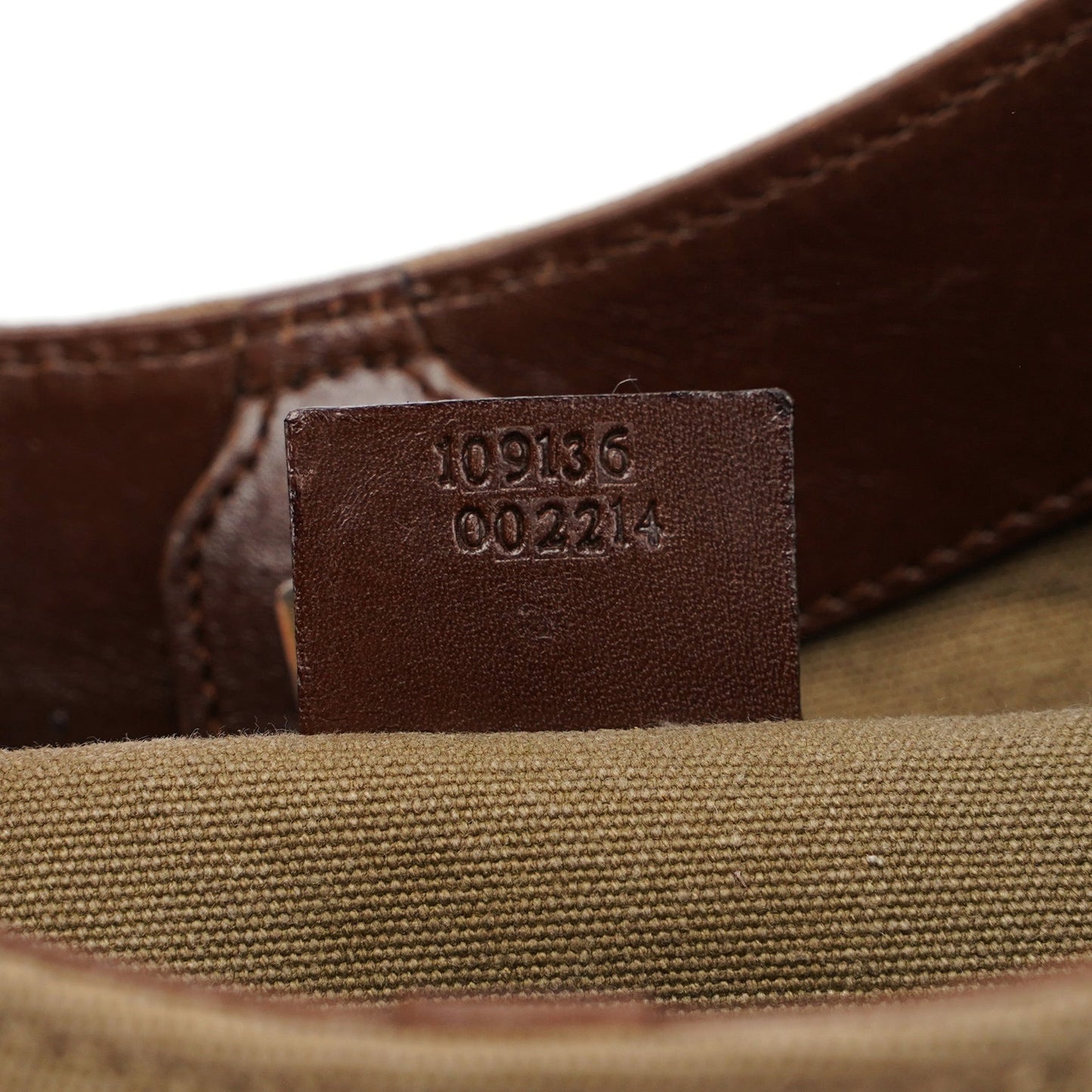 Beige Canvas Bamboo Top Handle Bag