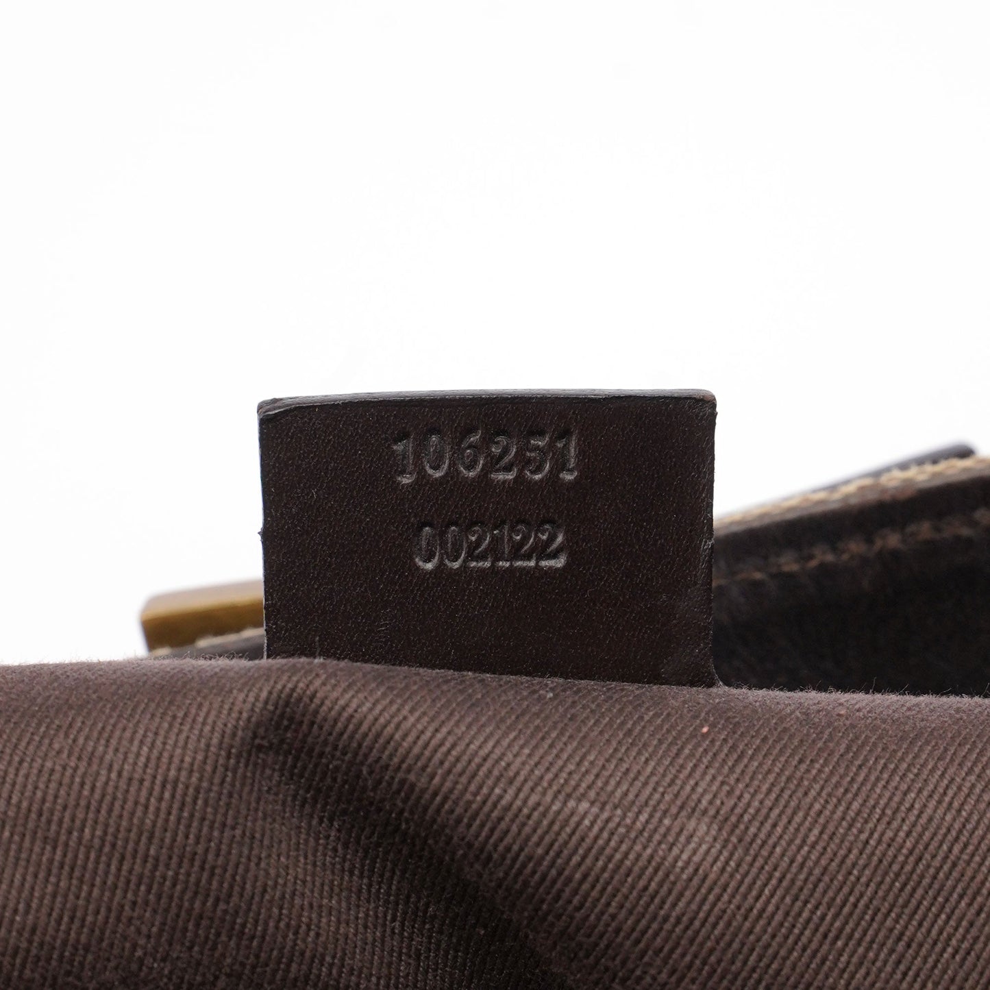 Beige Leather GG Large Tote