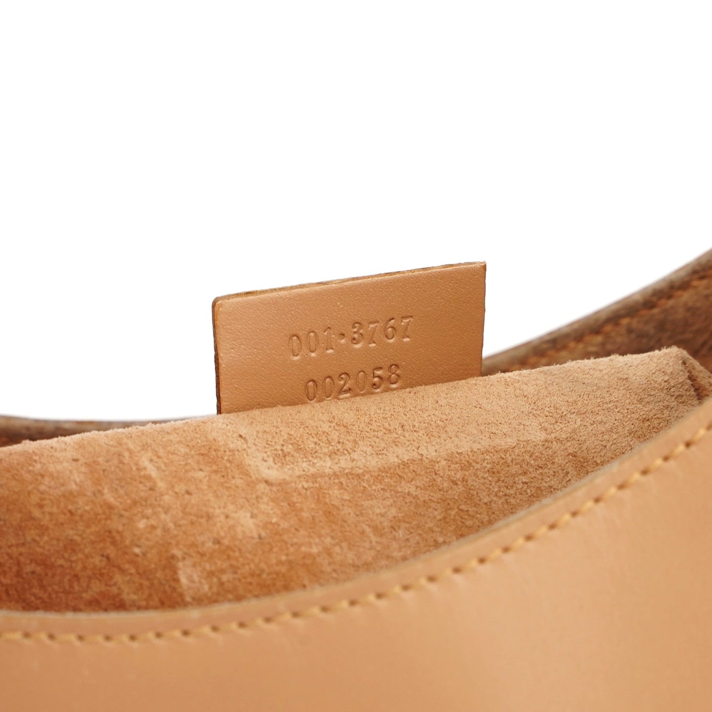 Beige Vitello Leather Shoulder Bag