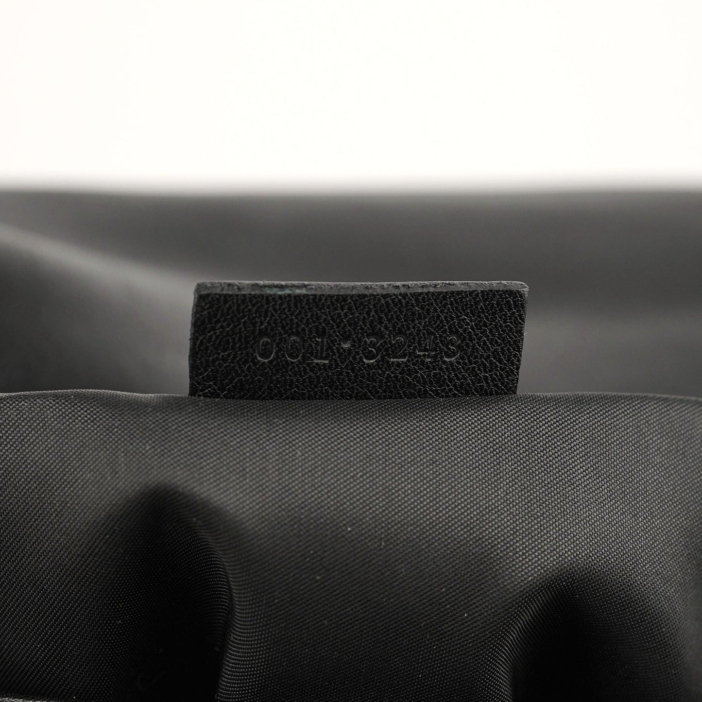 Black Calfskin Bamboo Flap Shoulder Bag