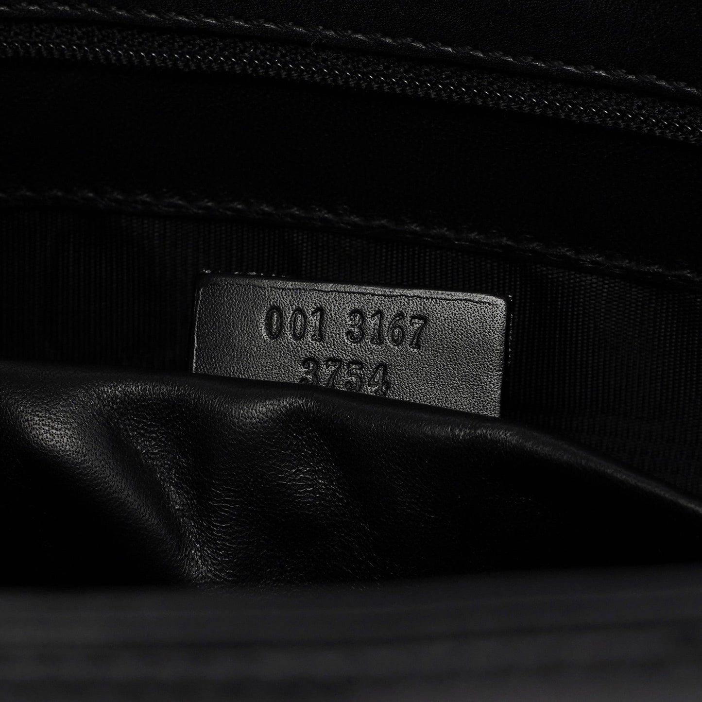 Black Calfskin Hobo Shoulder Bag