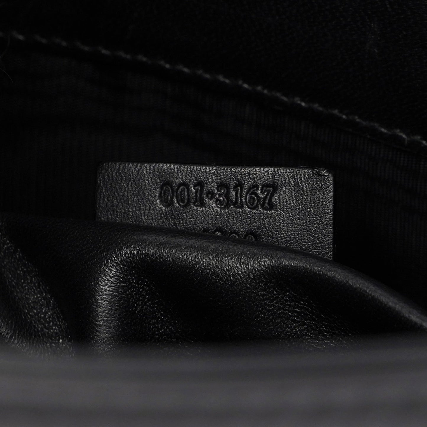 Black Calfskin Hobo Shoulder Bag