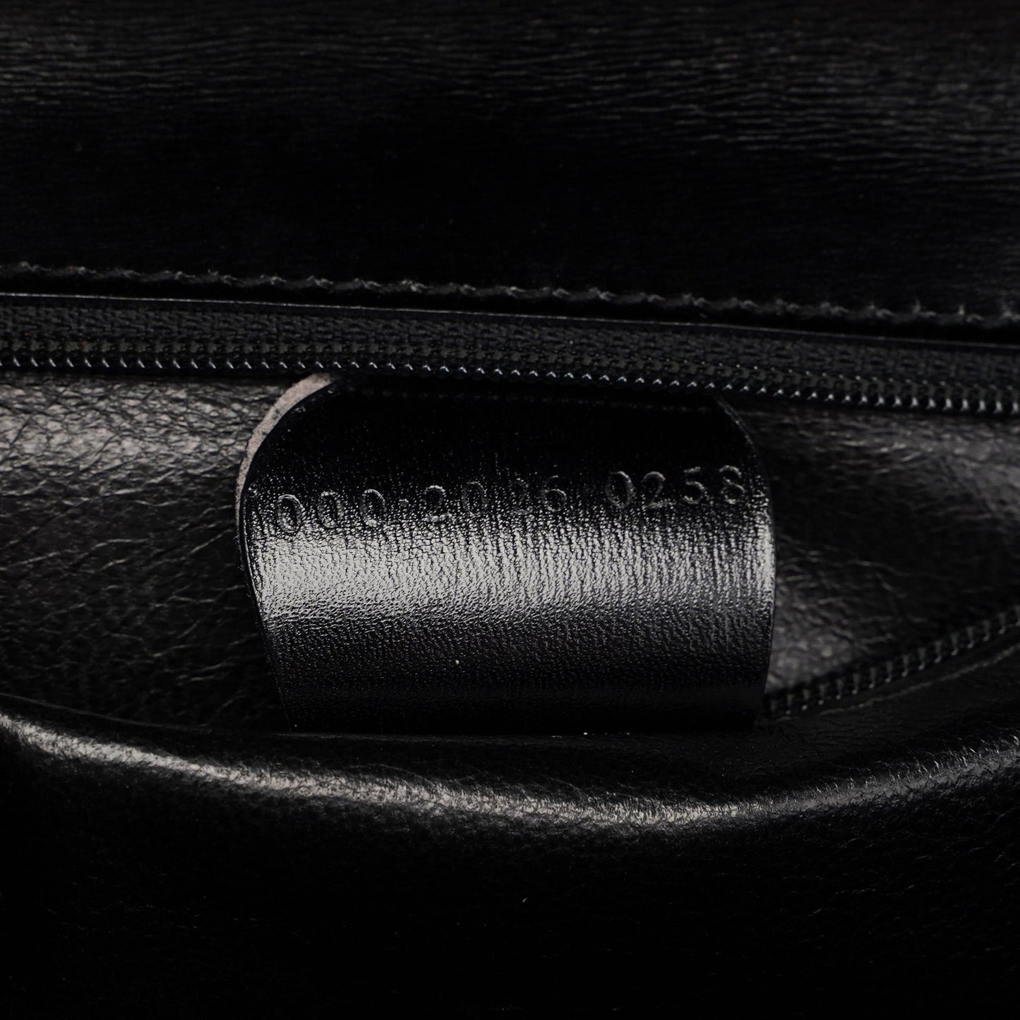 Black Calfskin Ladylock Top Handle Bag