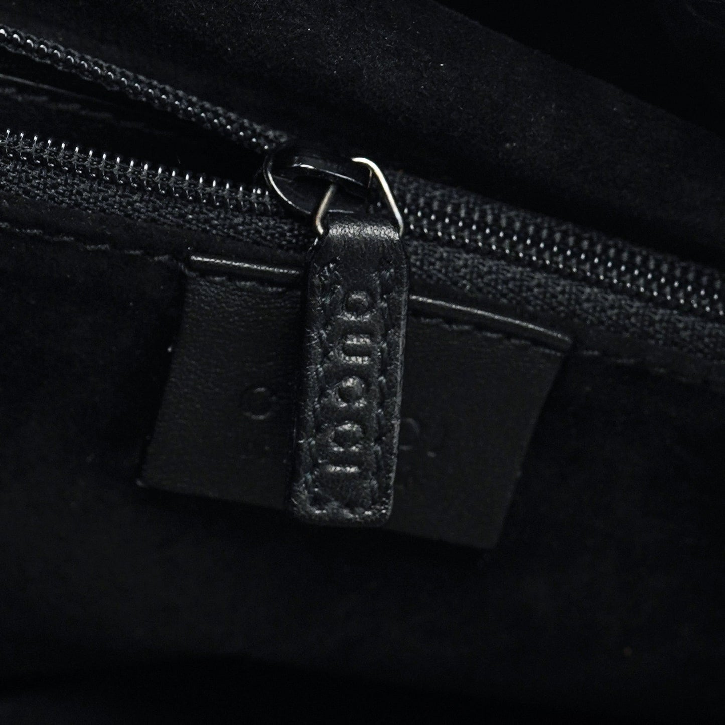 Black Calfskin Shoulder Bag