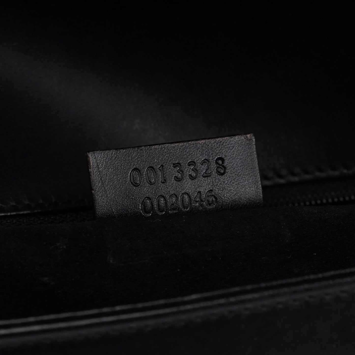 Black Calfskin Shoulder Bag