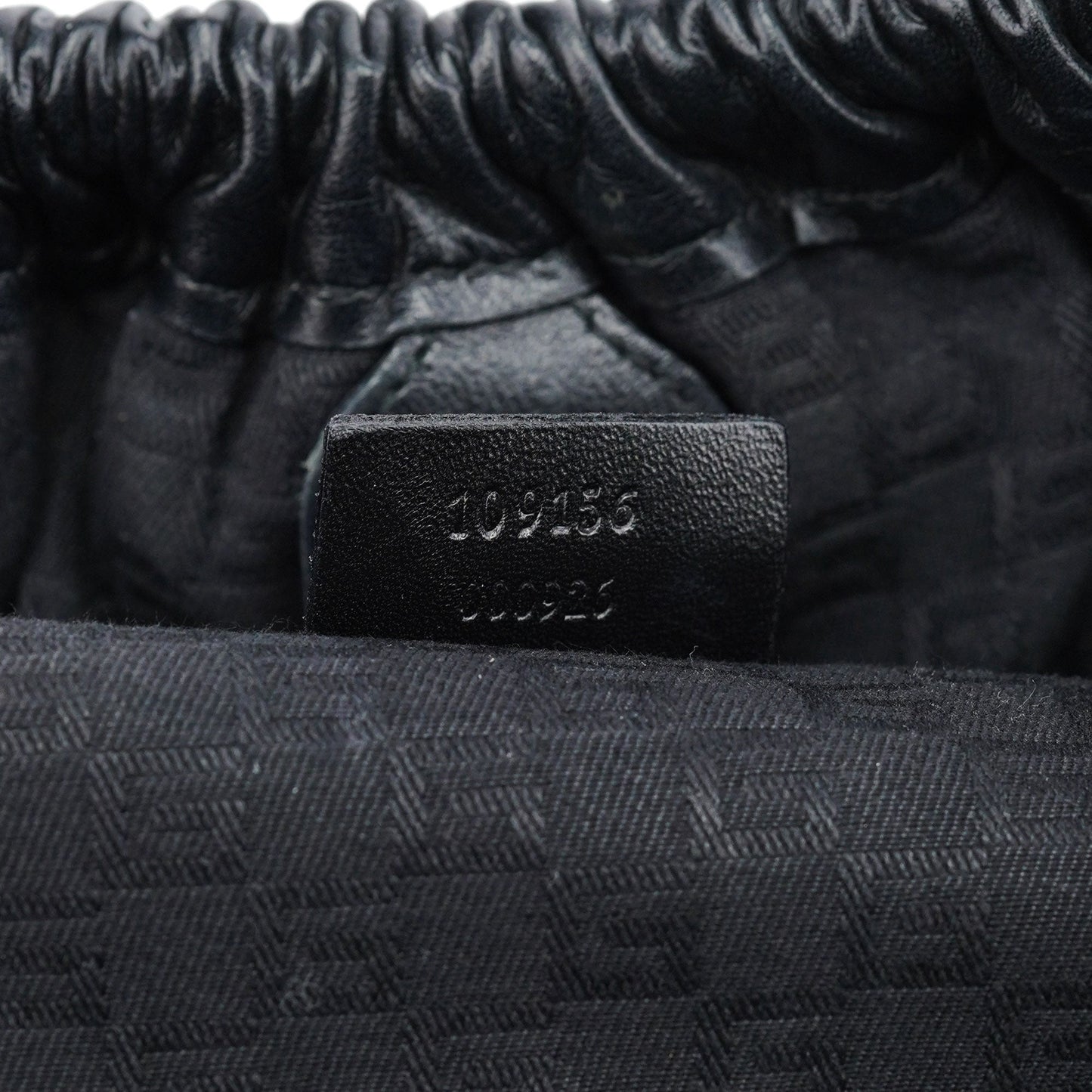 Black Calfskin Shoulder Bag