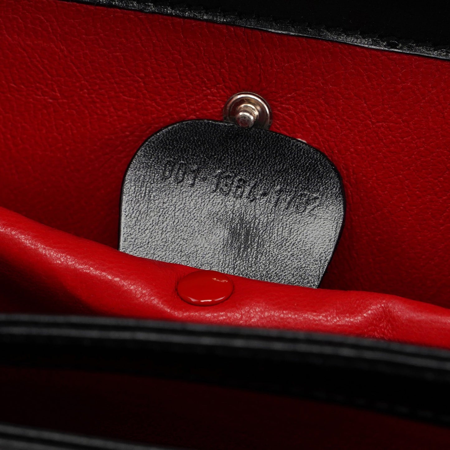 Black Calfskin Square G Shoulder Bag