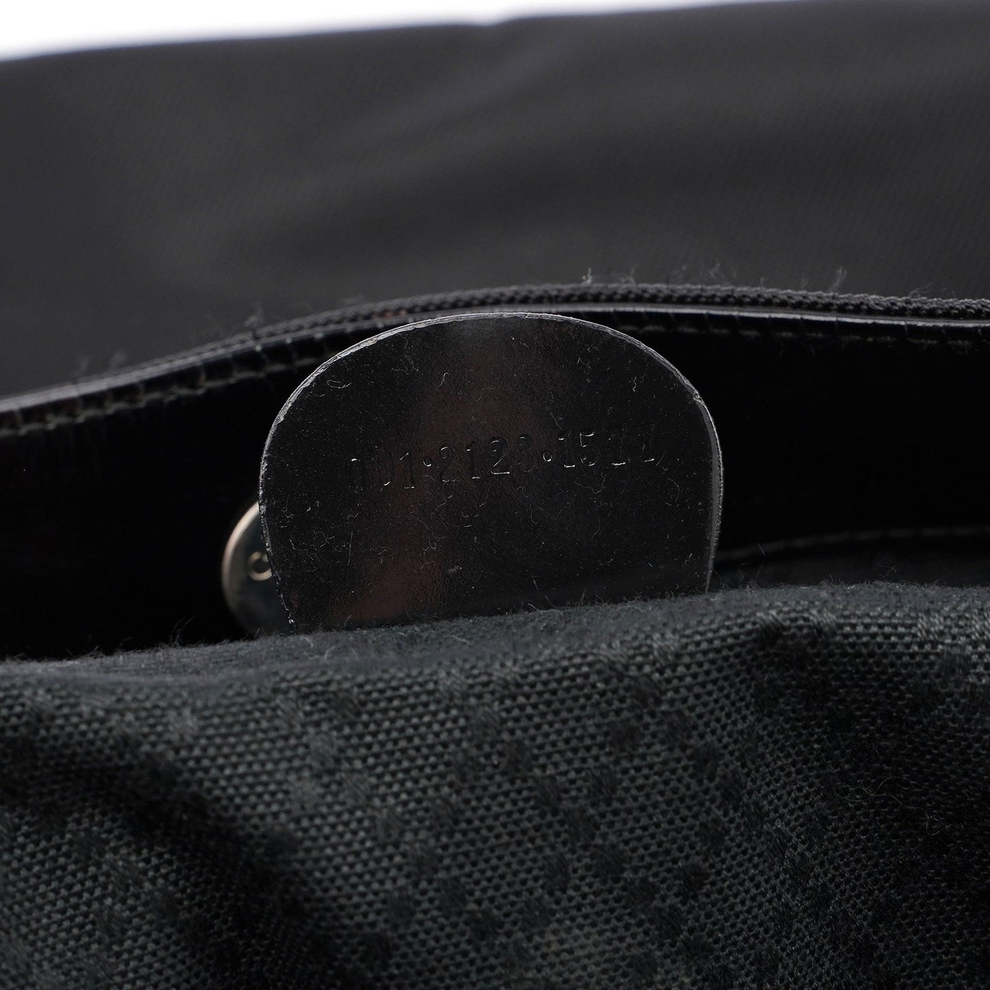 Black Canvas Bamboo Shoulder Bag