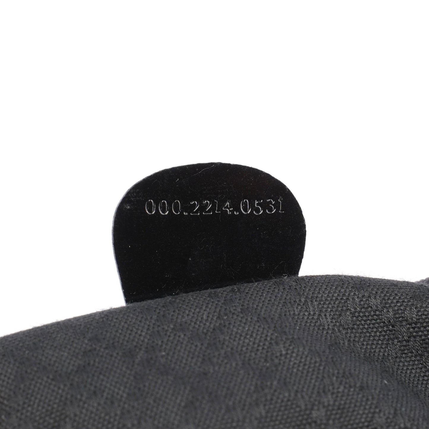 Black Canvas Bamboo Shoulder Bag