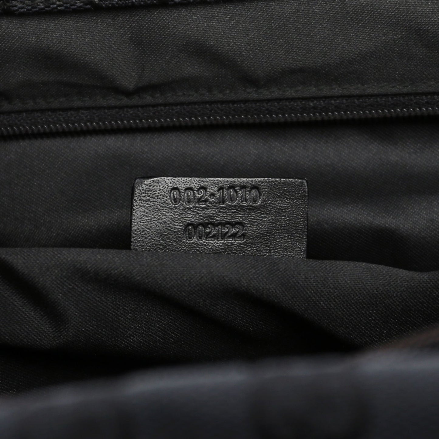 Black Canvas GG Bamboo Tote