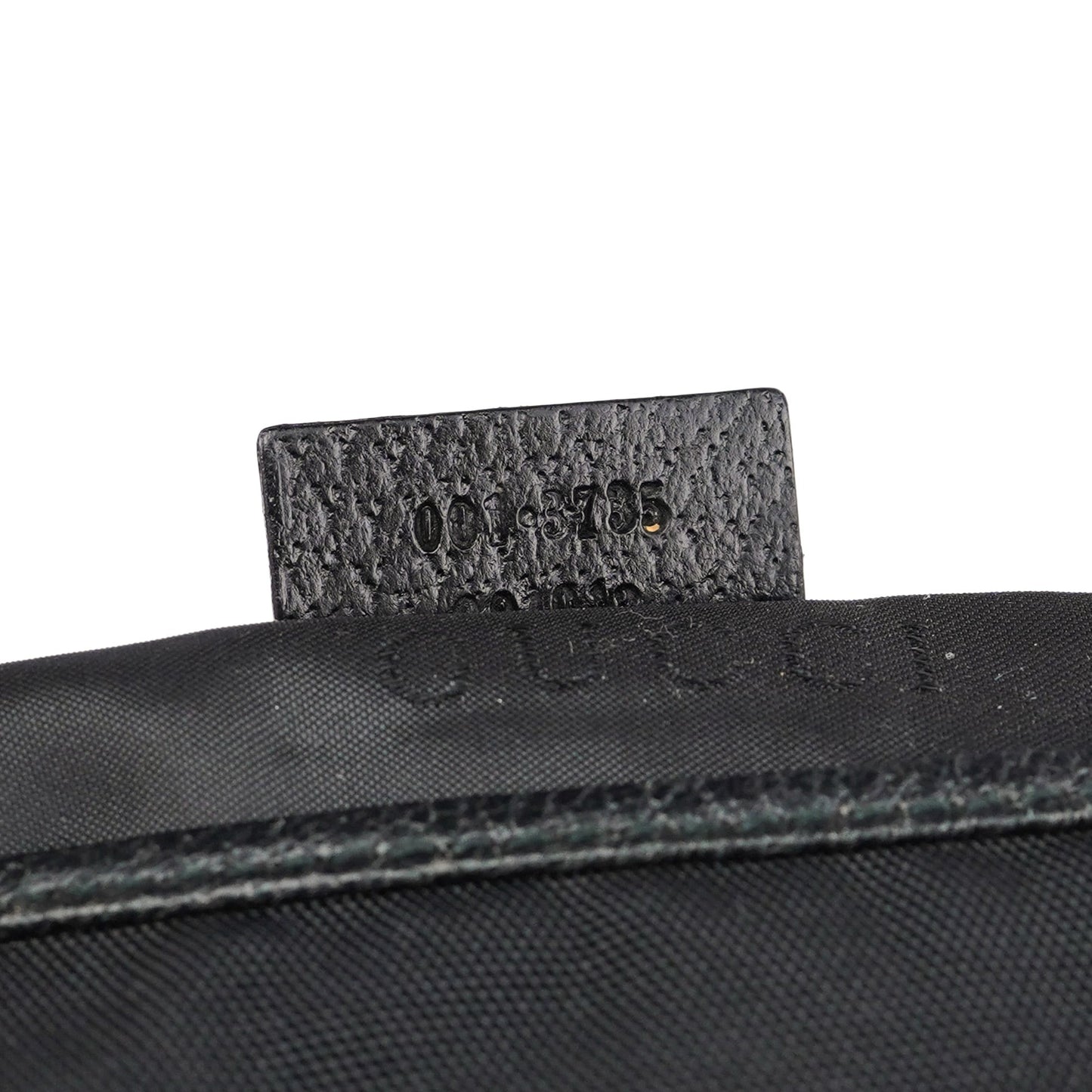 Black Canvas Jackie Shoulder Bag