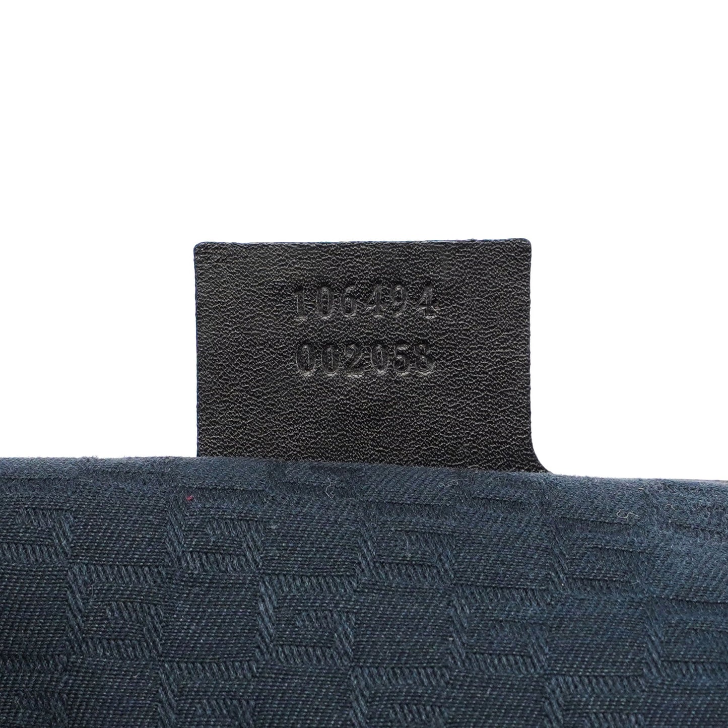 Black Canvas Wood Handle Shoulder Bag