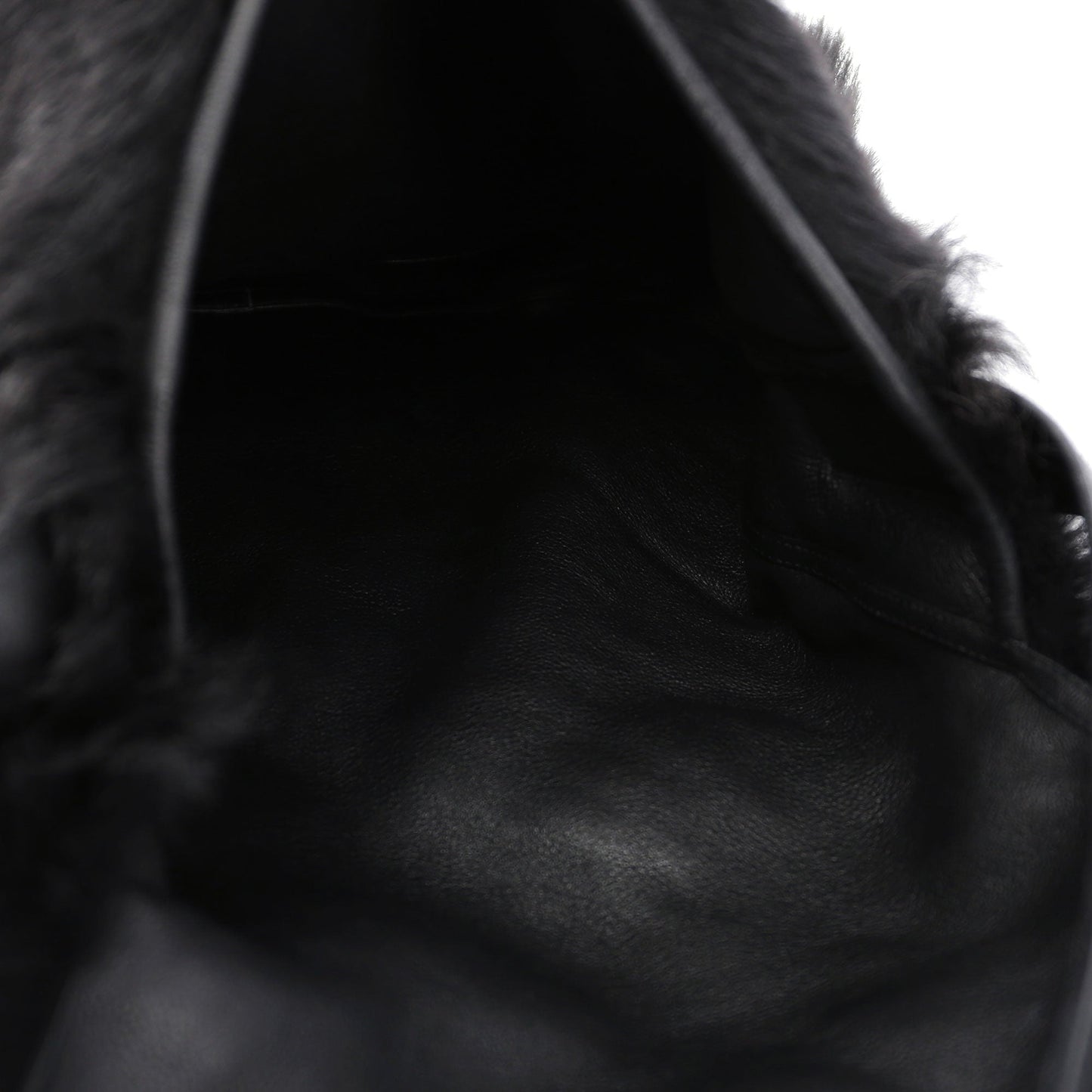 Black Fur Shoulder Bag