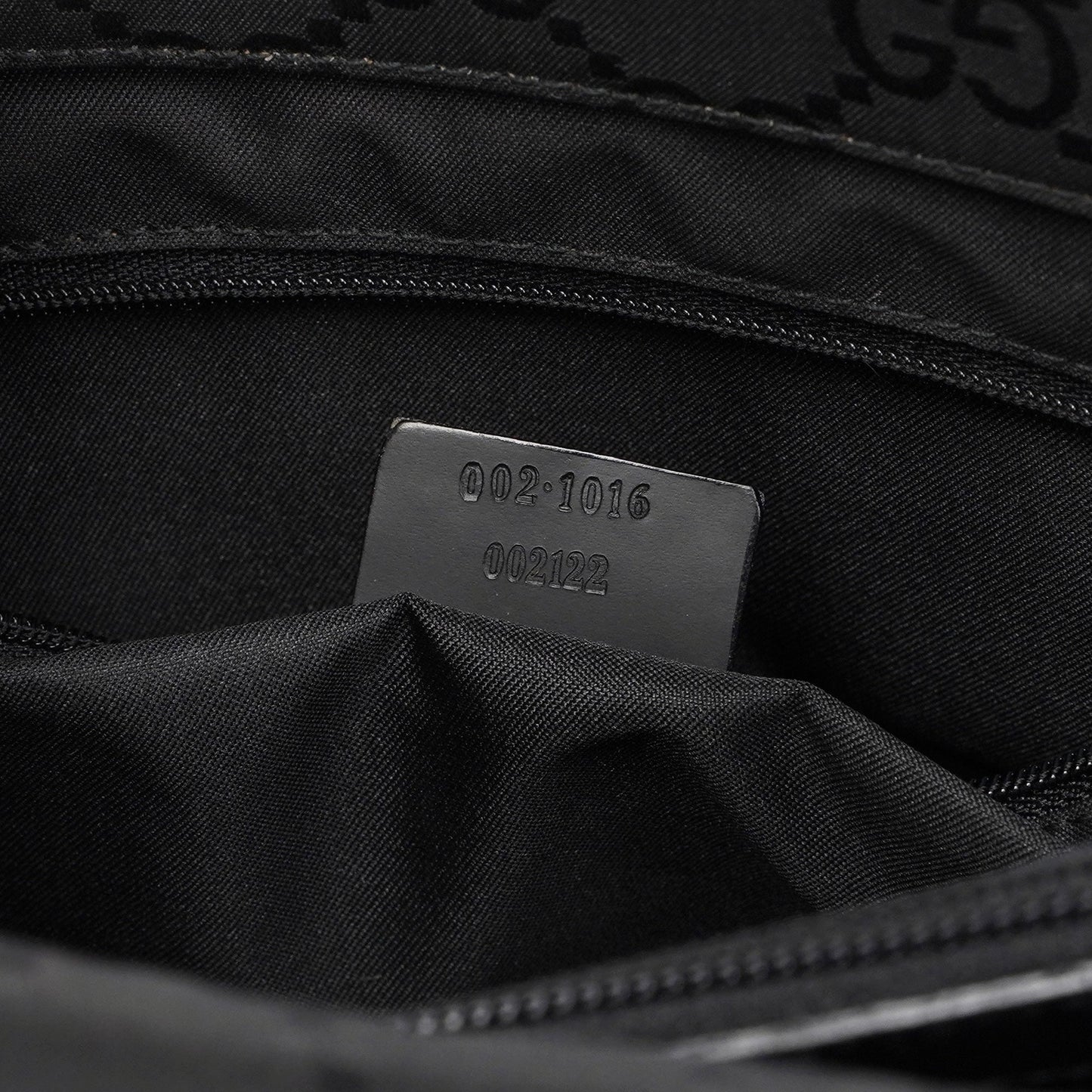 Black GG Bamboo Tote