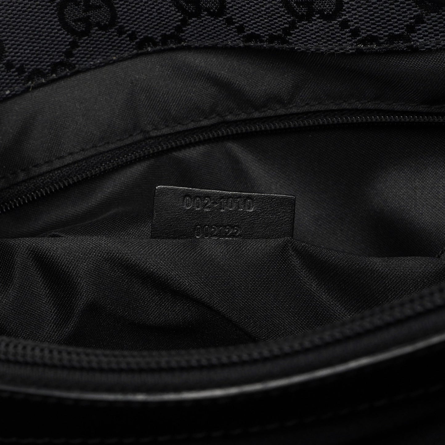 Black GG Bamboo Tote