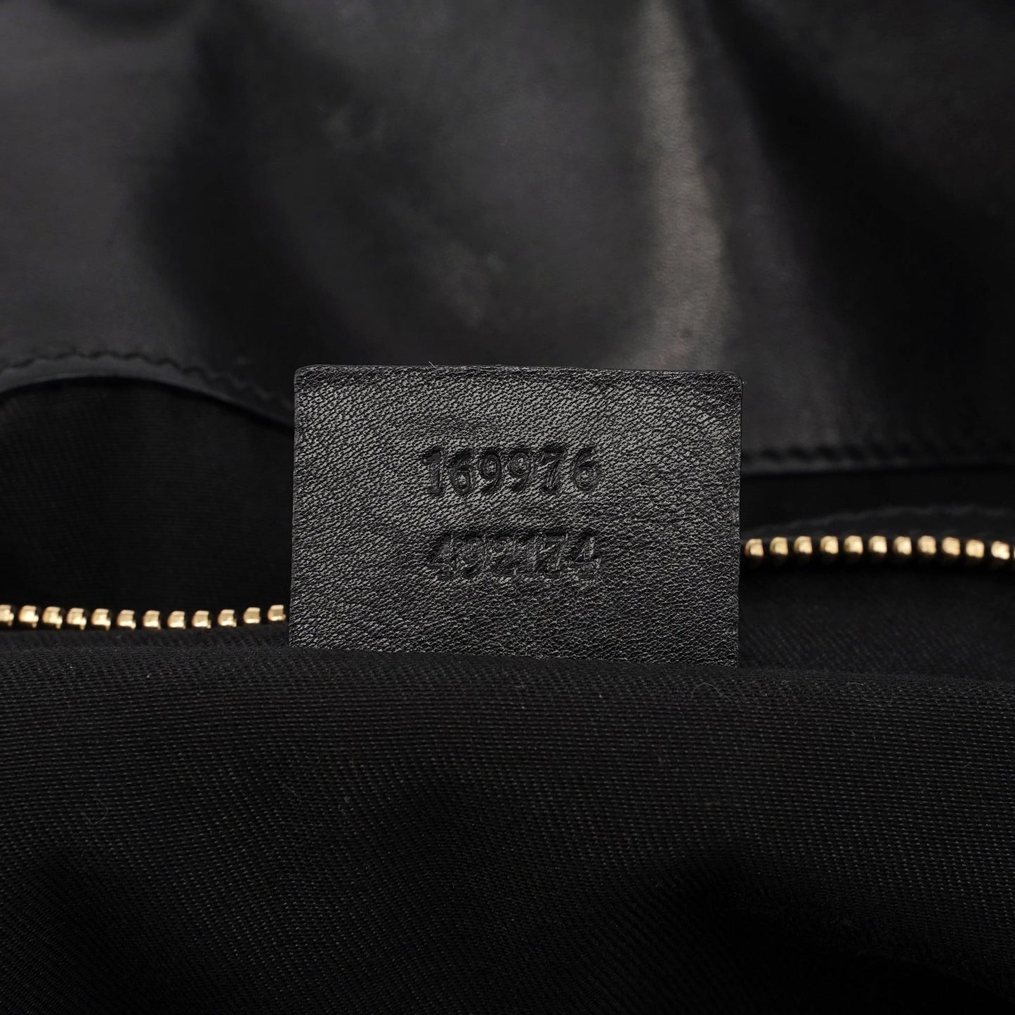 Black Leather Bamboo Shoulder Bag