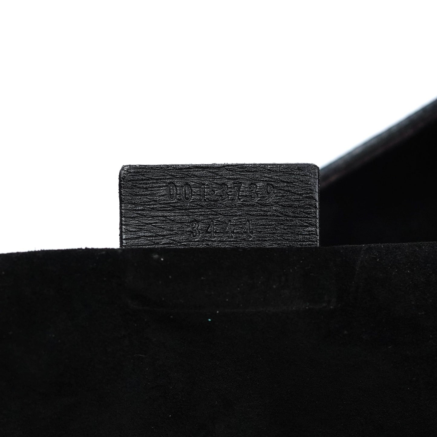 Black Leather Bamboo Shoulder Bag