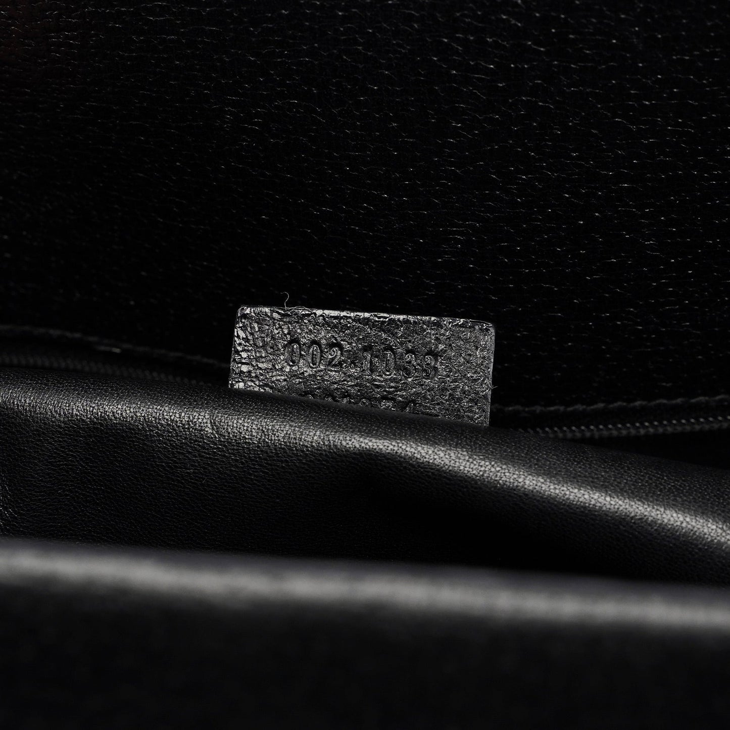 Black Leather Bamboo Tote 2-Way