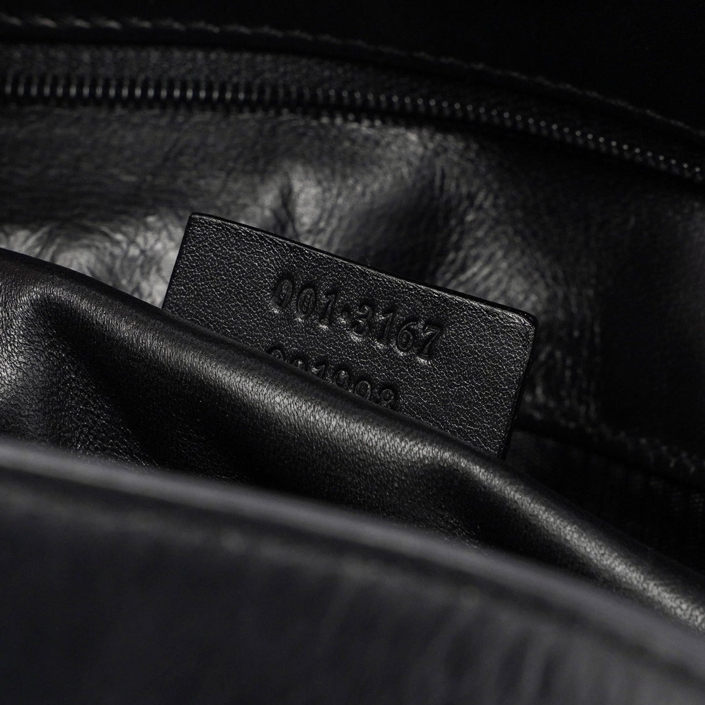 Black Leather Shoulder Bag