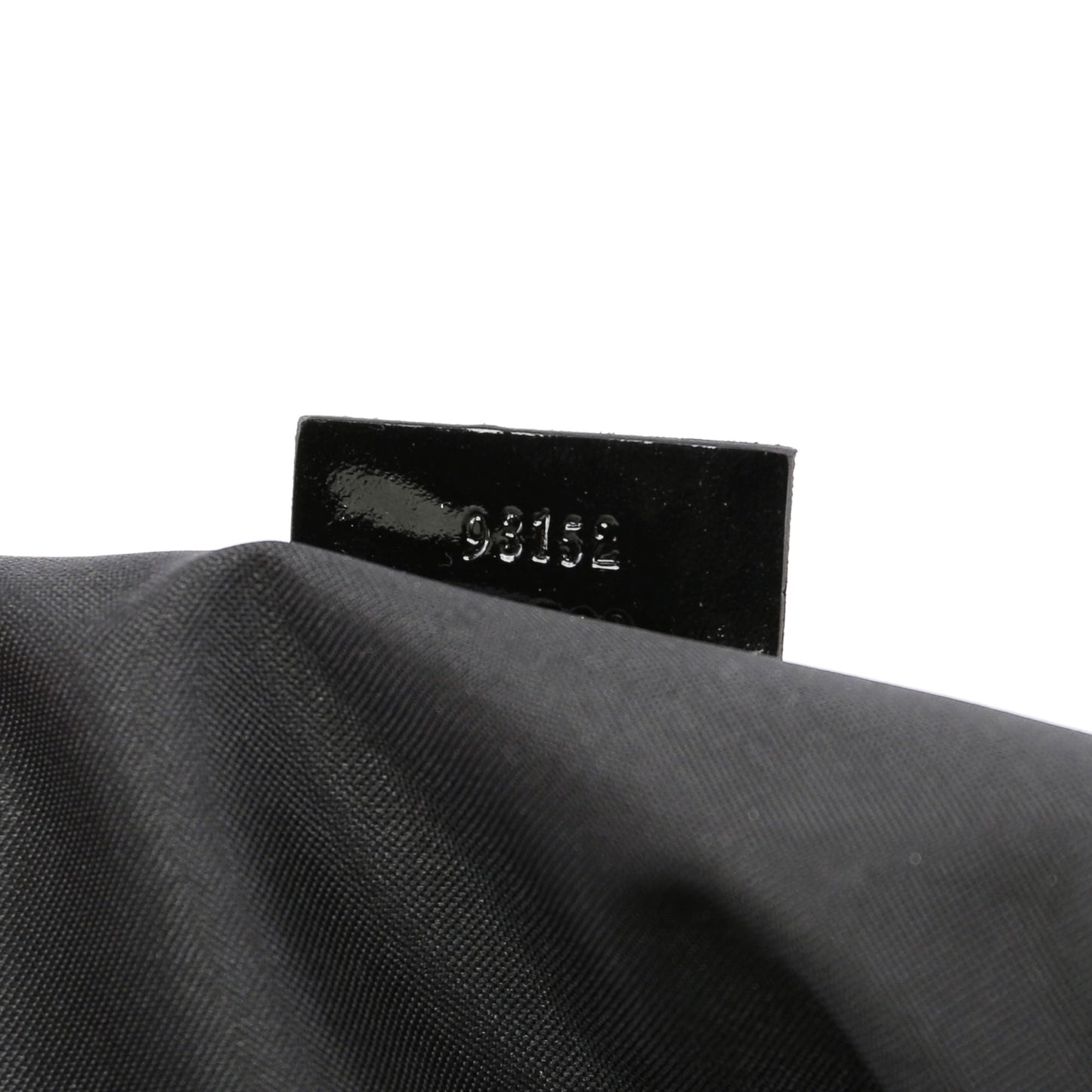 Black Patent Leather Bamboo Tote