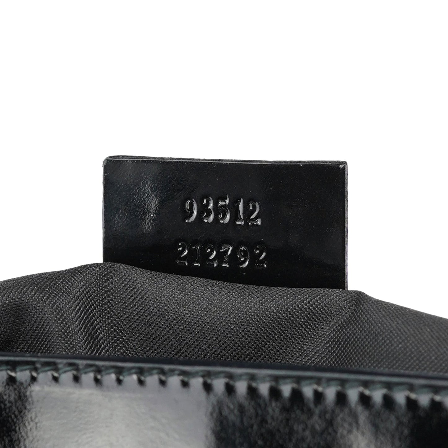 Black Patent Leather Bamboo Tote Bag