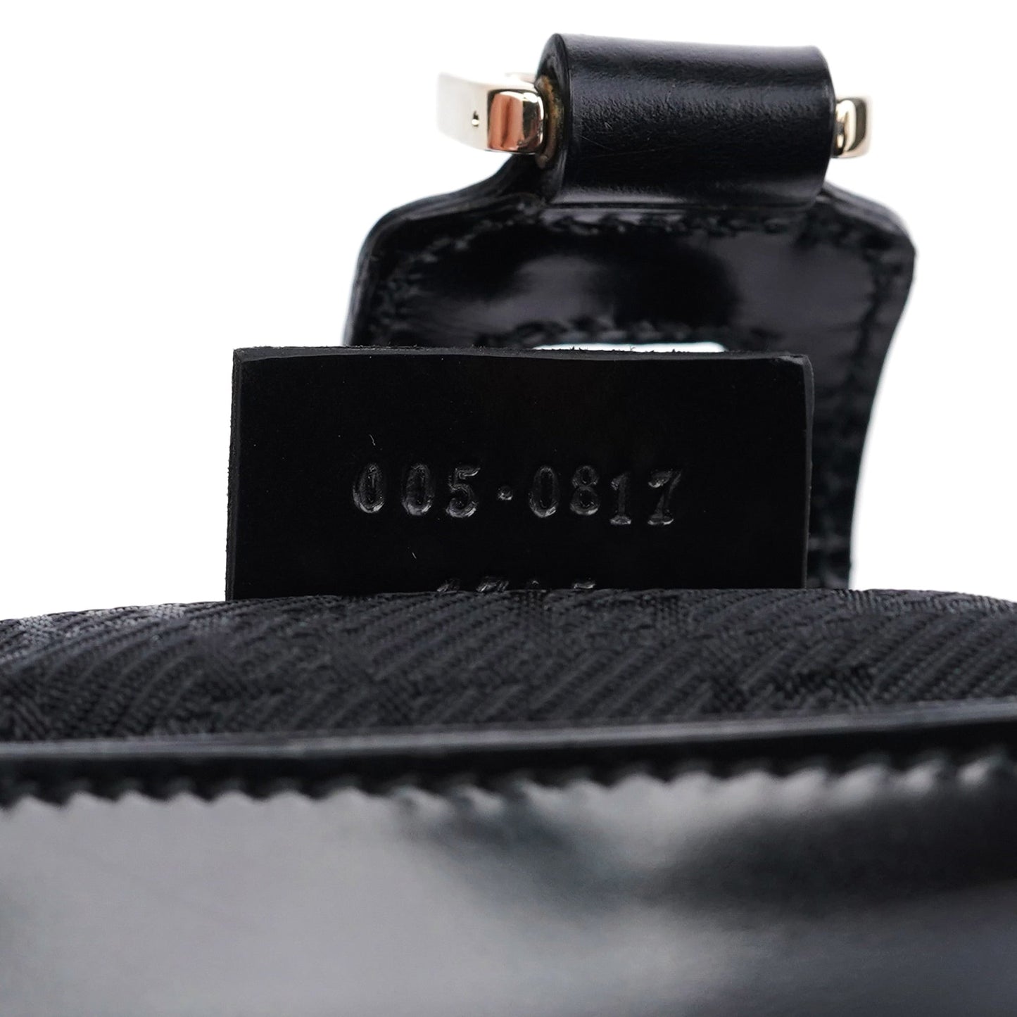 Black Patent Leather Jackie Shoulder Bag