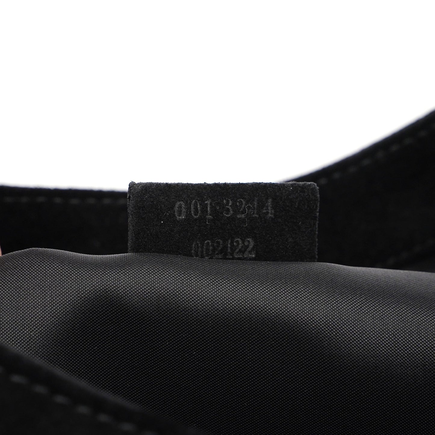 Black Suede Bamboo Shoulder Bag