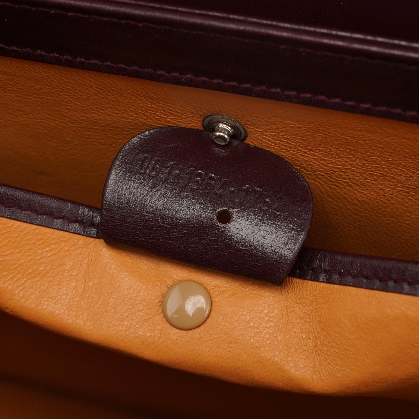 Brown Calfskin Square G Shoulder Bag