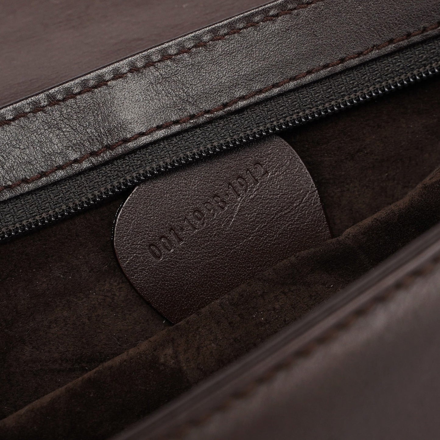 Brown Calfskin Square G Shoulder Bag