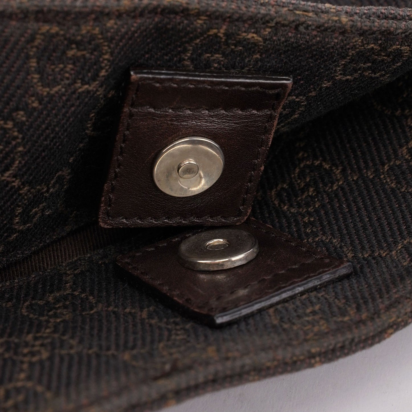 Brown Canvas Leather GG Tote