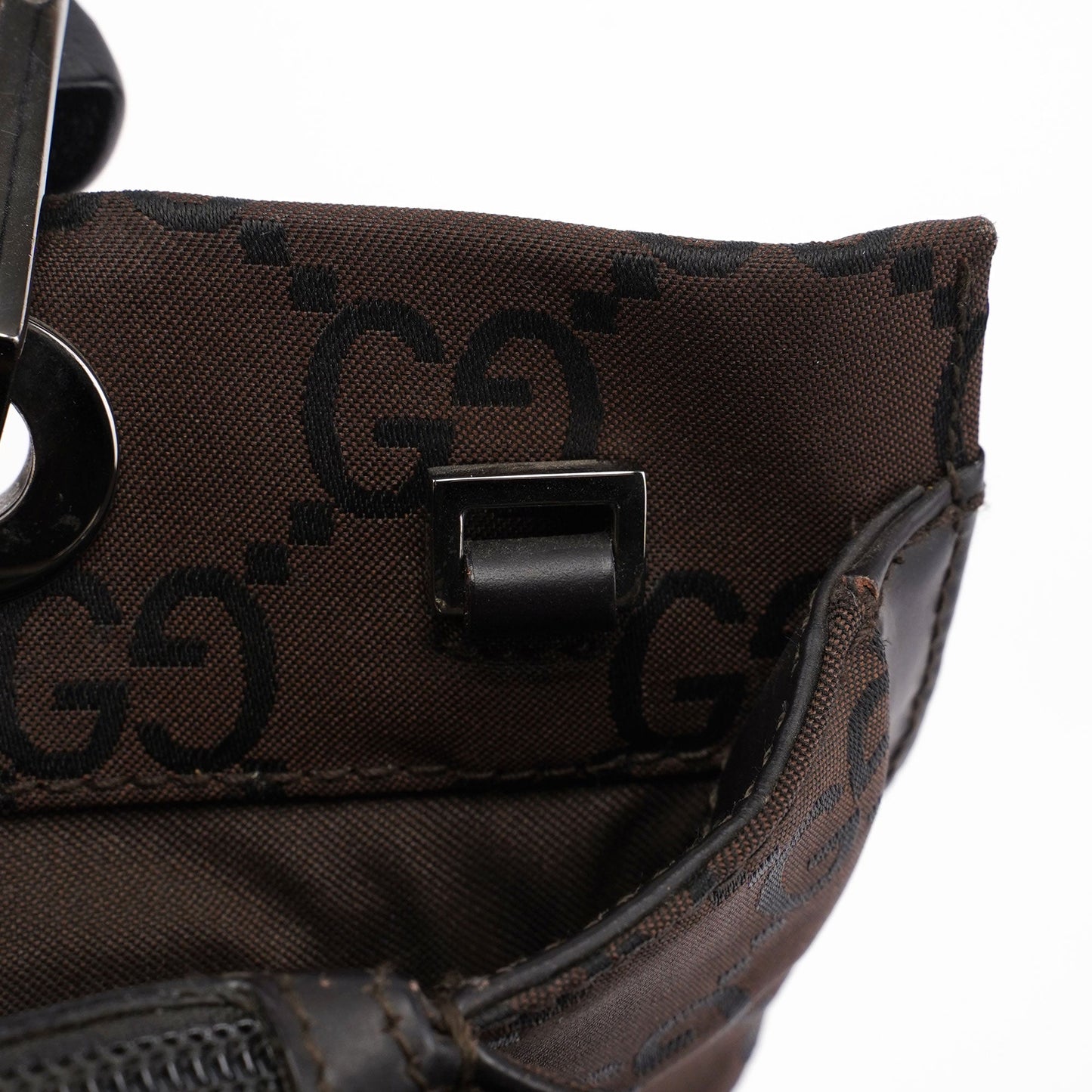 Brown GG Bamboo Tote