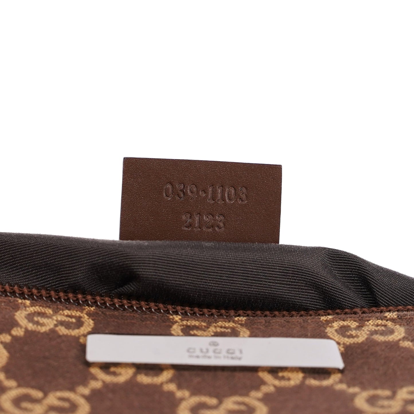 Brown GG Boat Pochette