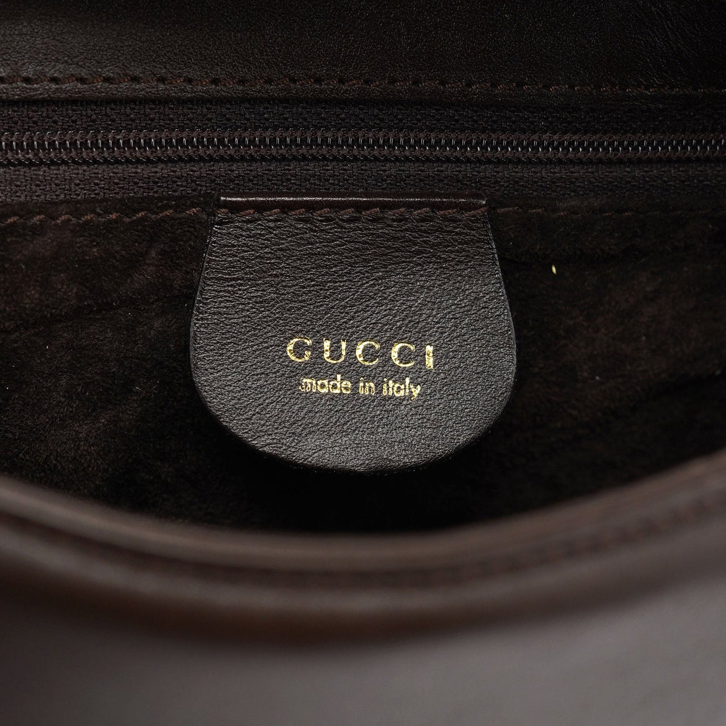 Brown Leather Square G Flap Shoulder Bag