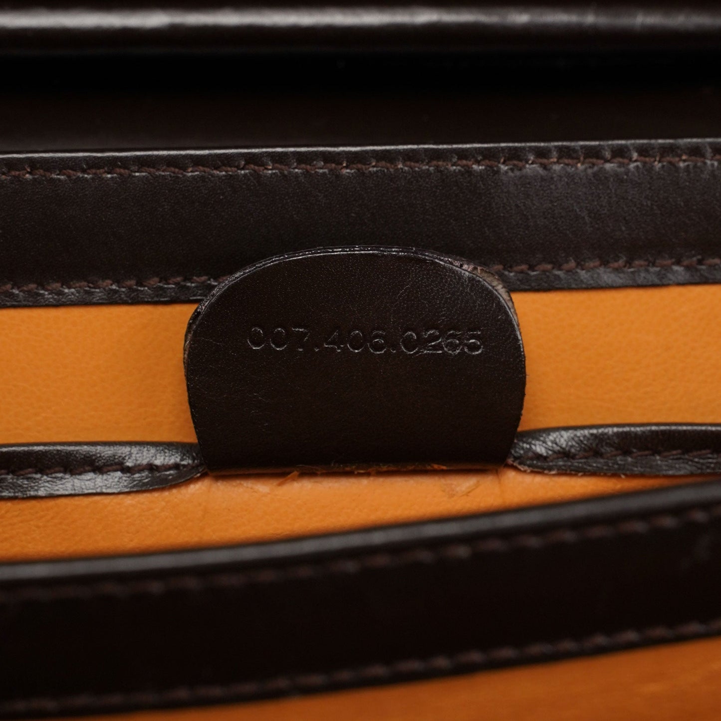 Brown Leather Square G Shoulder Bag