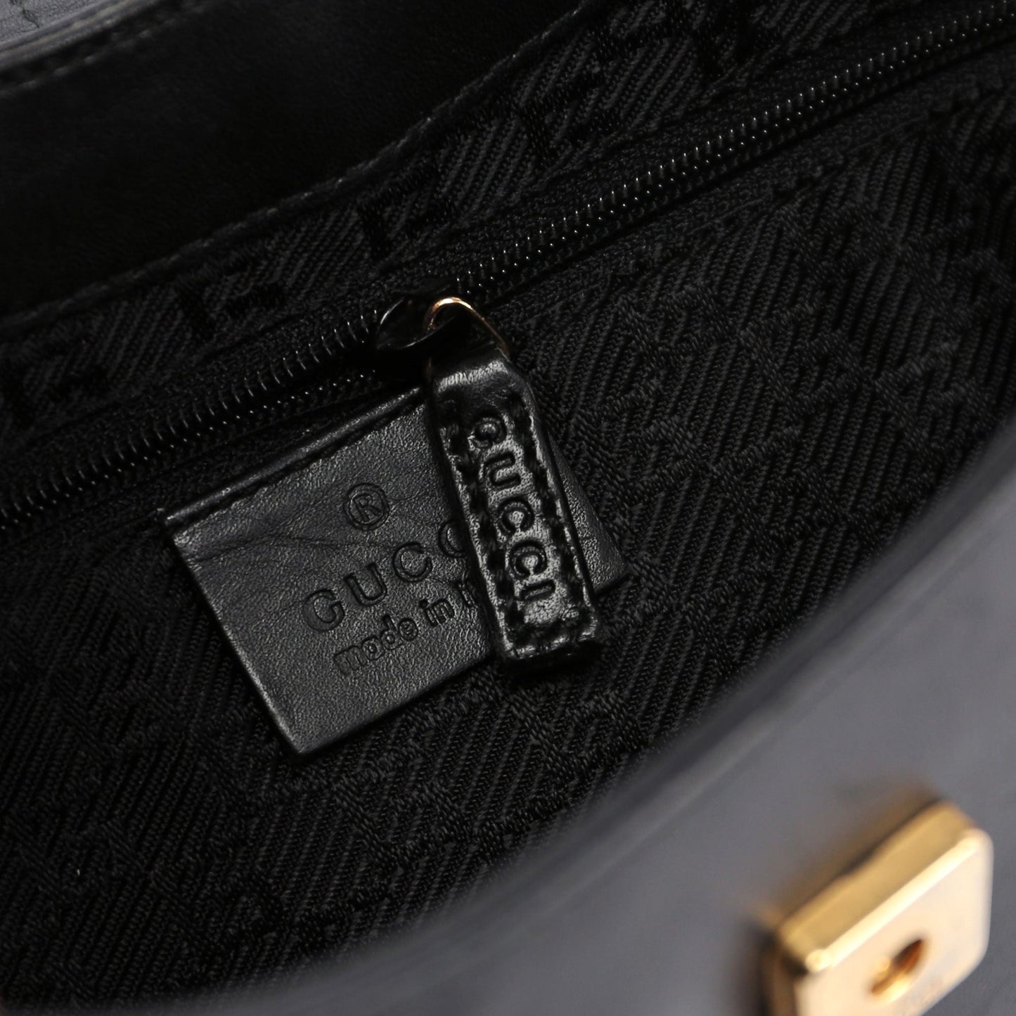 Canvas Gold G Shoulder Bag