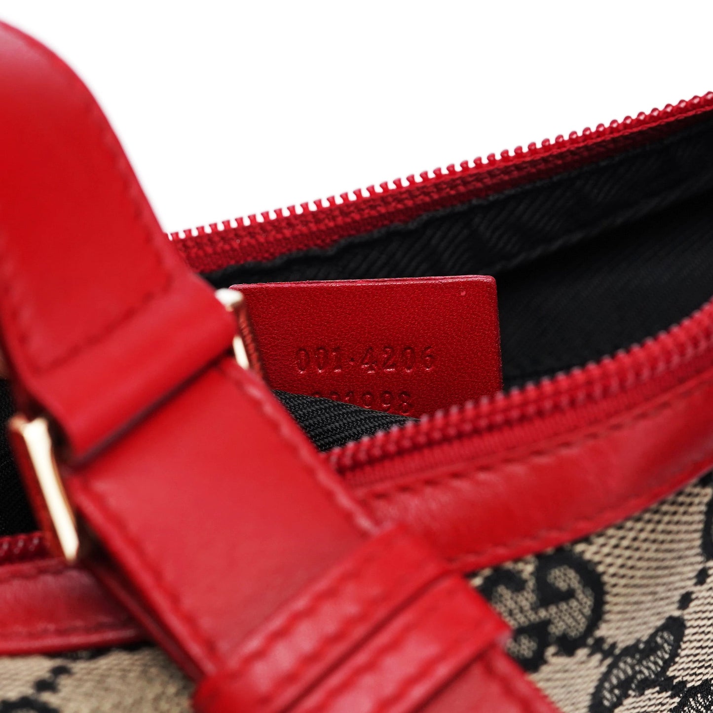 Gucci Beige Red GG Shoulder Bag