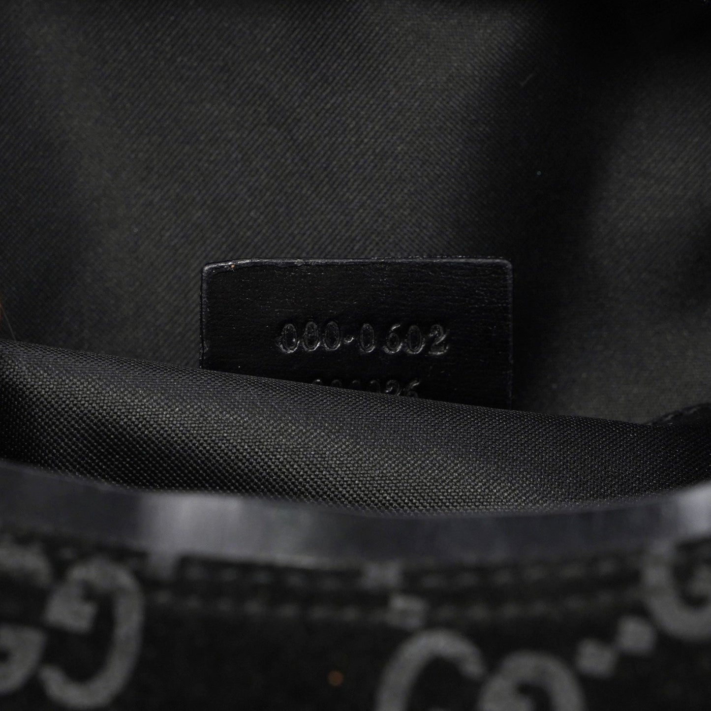 Gucci Black Suede GG Shoulder Bag